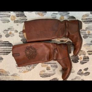 Leather Frye riding boots